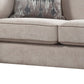 58" Tan Velvet And Black Love Seat By Homeroots