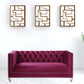 67" Burgundy Tufted Velvet Bling and Acrylic Love Seat By Homeroots | Loveseats | Modishstore - 3