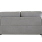 61" Light Gray 100% Linen And Black Love Seat By Homeroots | Loveseats | Modishstore - 2