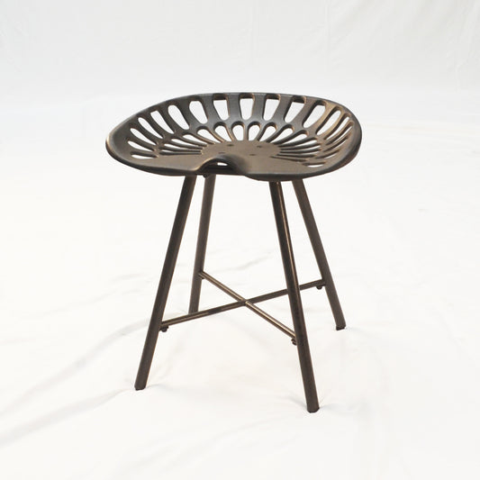 18" Copper Metal Backless Stool By Homeroots | Bar Stools | Modishstore