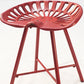 18" Red Metal Backless Stool By Homeroots | Bar Stools | Modishstore - 4