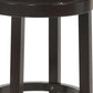 24" Natural And Espresso Swivel Backless Counter Height Bar Chair With Footrest By Homeroots | Bar Stools | Modishstore - 3