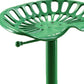 23" Green Backless Adjustable Height Bar Chair With Footrest By Homeroots | Bar Stools | Modishstore - 3