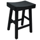 25" Black Backless Counter Height Bar Chair With Footrest By Homeroots | Bar Stools | Modishstore