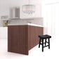 25" Black Backless Counter Height Bar Chair With Footrest By Homeroots | Bar Stools | Modishstore - 2