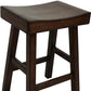 25" Espresso Backless Counter Height Bar Chair With Footrest By Homeroots | Bar Stools | Modishstore - 4
