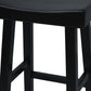 30" Black Backless Bar Height Chair With Footrest By Homeroots | Bar Stools | Modishstore - 3