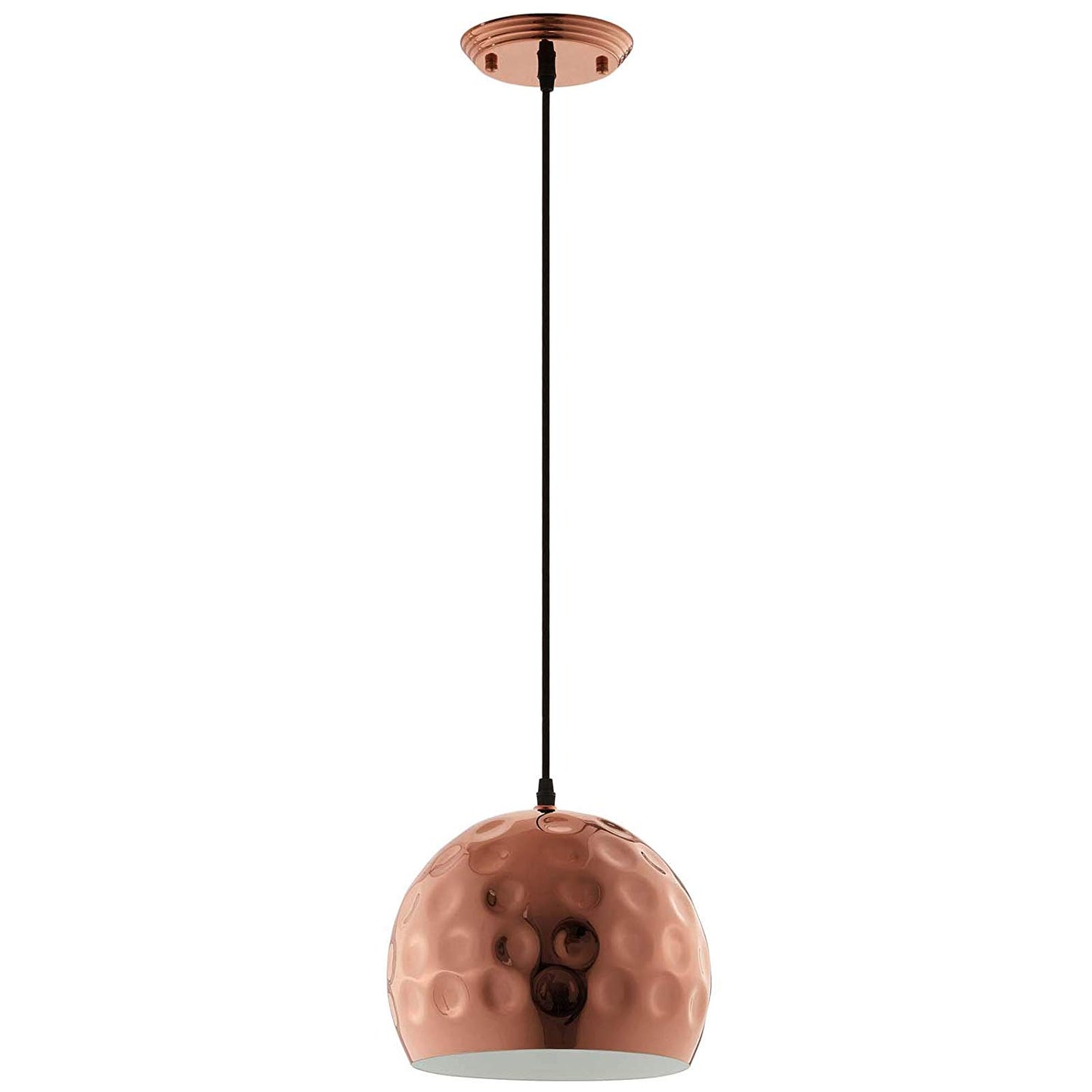 Modway Dimple 10" Half-Sphere Rose Gold Pendant Light | Pendant Lamps | Modishstore-5