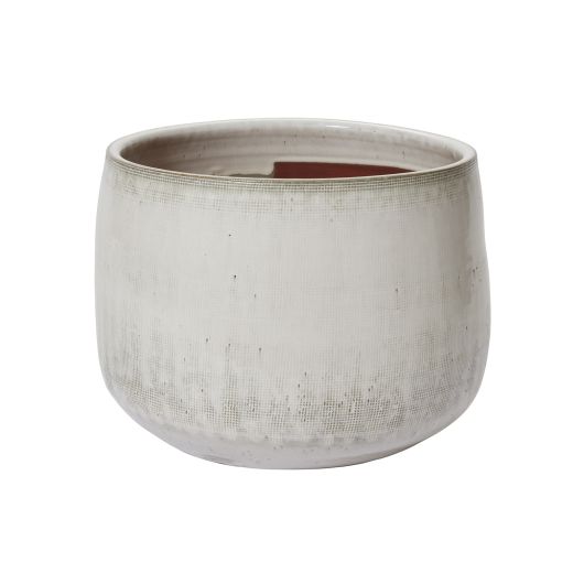 Anders White Terracotta Pot By Accent Decor- 2 sizes | Planters, Troughs & Cachepots | Modishstore - 6