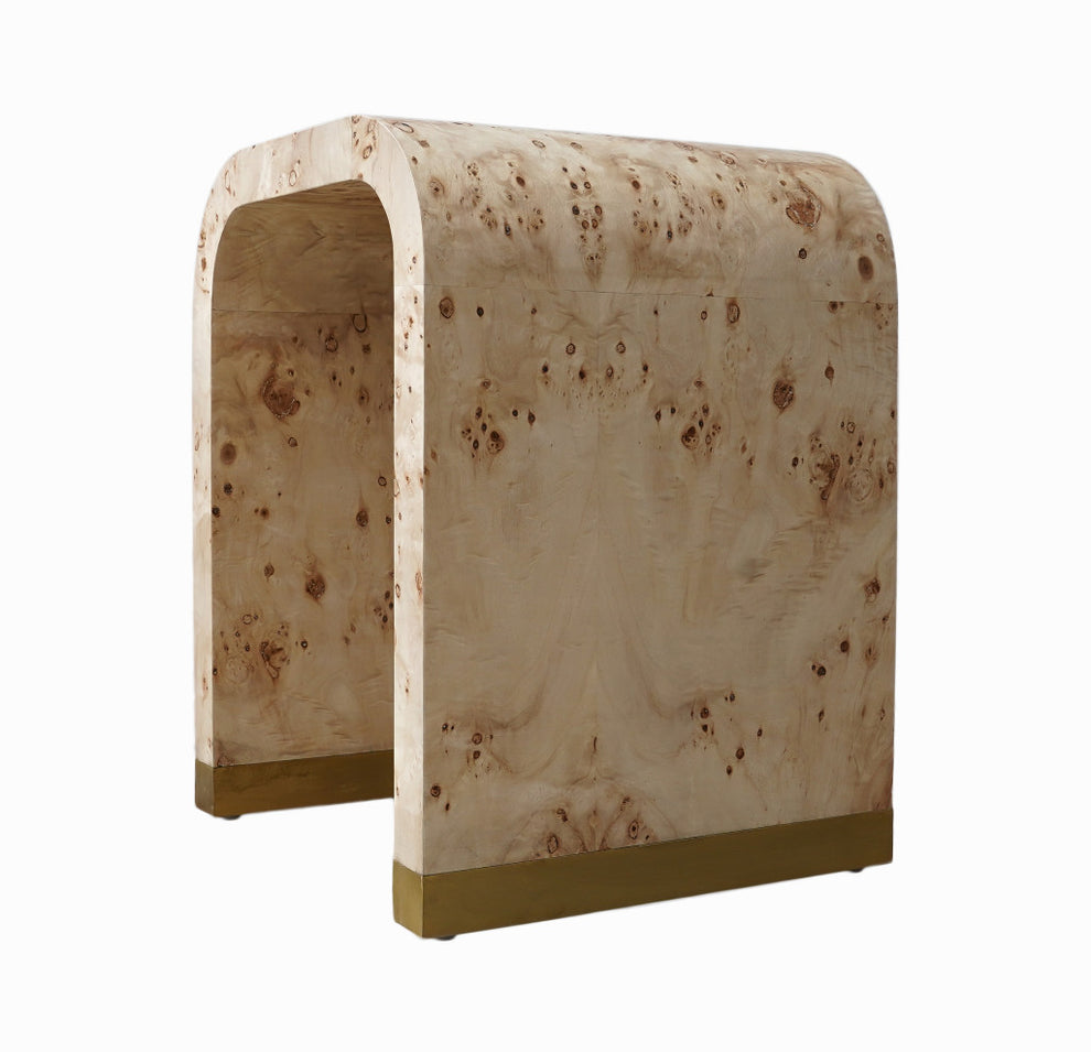 25" Beige Solid Wood Rectangular End Table By Homeroots | End Tables | Modishstore - 5