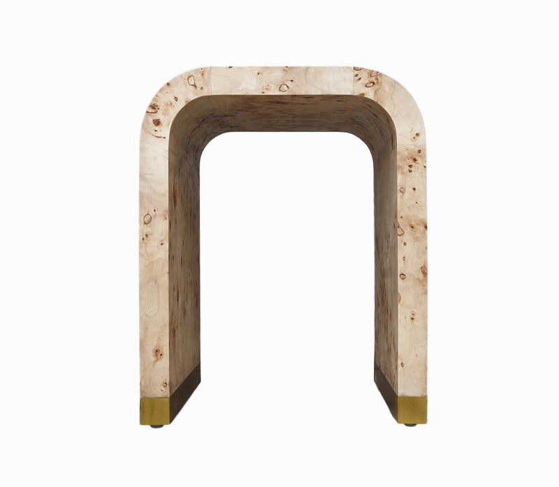 25" Beige Solid Wood Rectangular End Table By Homeroots | End Tables | Modishstore