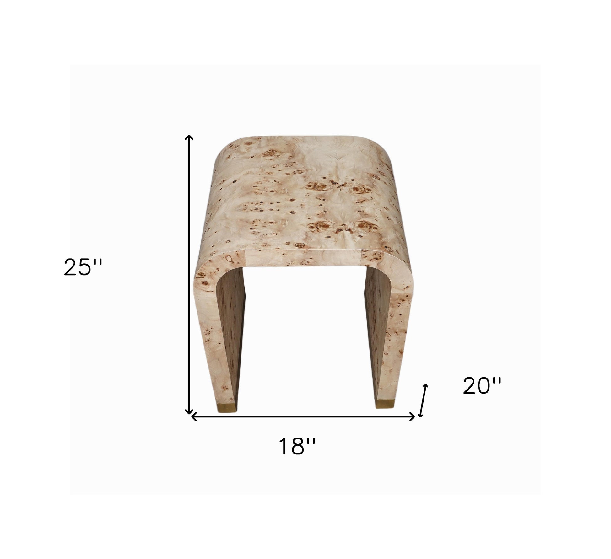 25" Beige Solid Wood Rectangular End Table By Homeroots | End Tables | Modishstore - 9