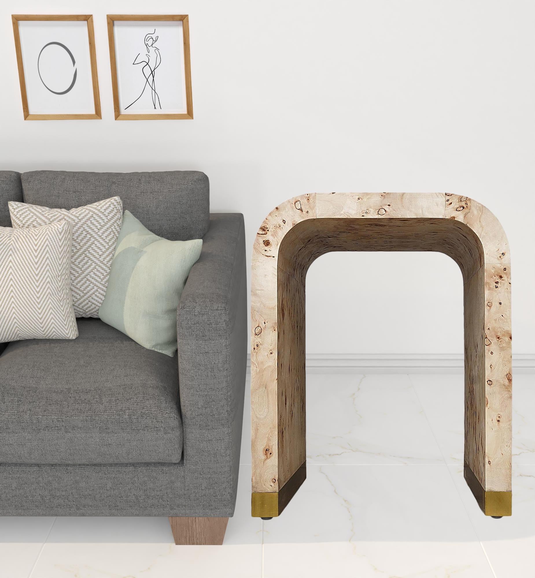 25" Beige Solid Wood Rectangular End Table By Homeroots | End Tables | Modishstore - 3