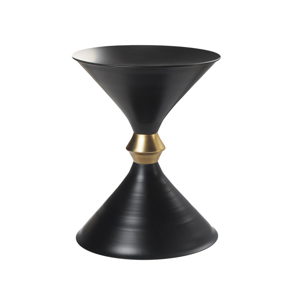 18" Black Iron Free Form End Table By Homeroots | End Tables | Modishstore