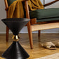 18" Black Iron Free Form End Table By Homeroots