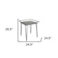 Set Of Three 25" Grey Metal End Tables By Homeroots