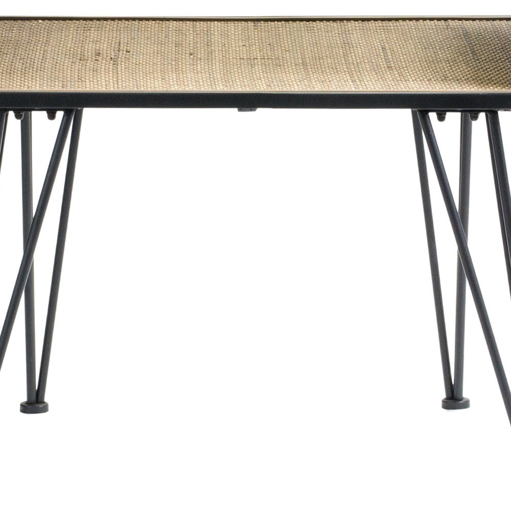 21" Black Metal and Glass End Table With Shelf By Homeroots | End Tables | Modishstore - 3