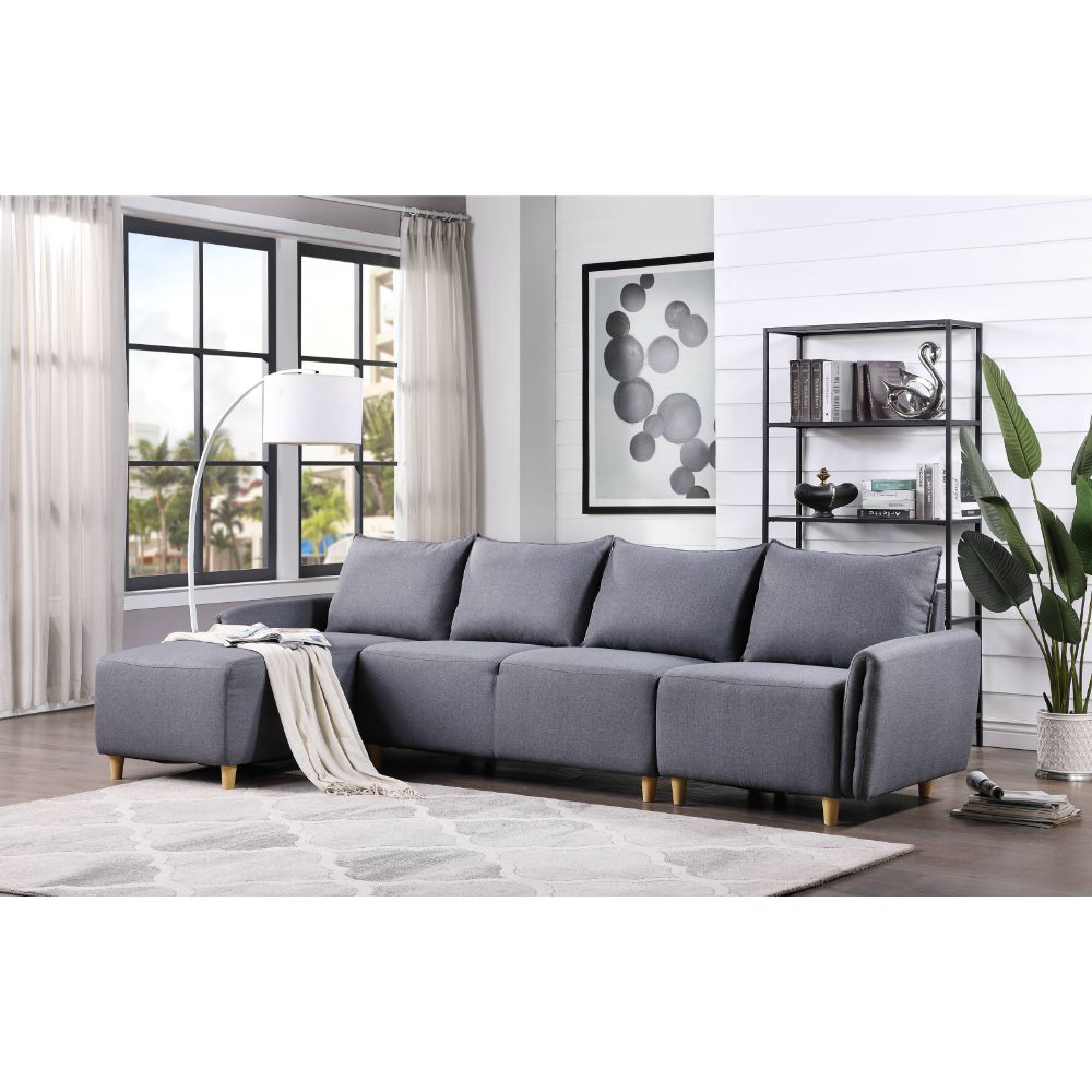 Marcin Sectional Sofa By Acme Furniture | Sectional | Modishstore - 6