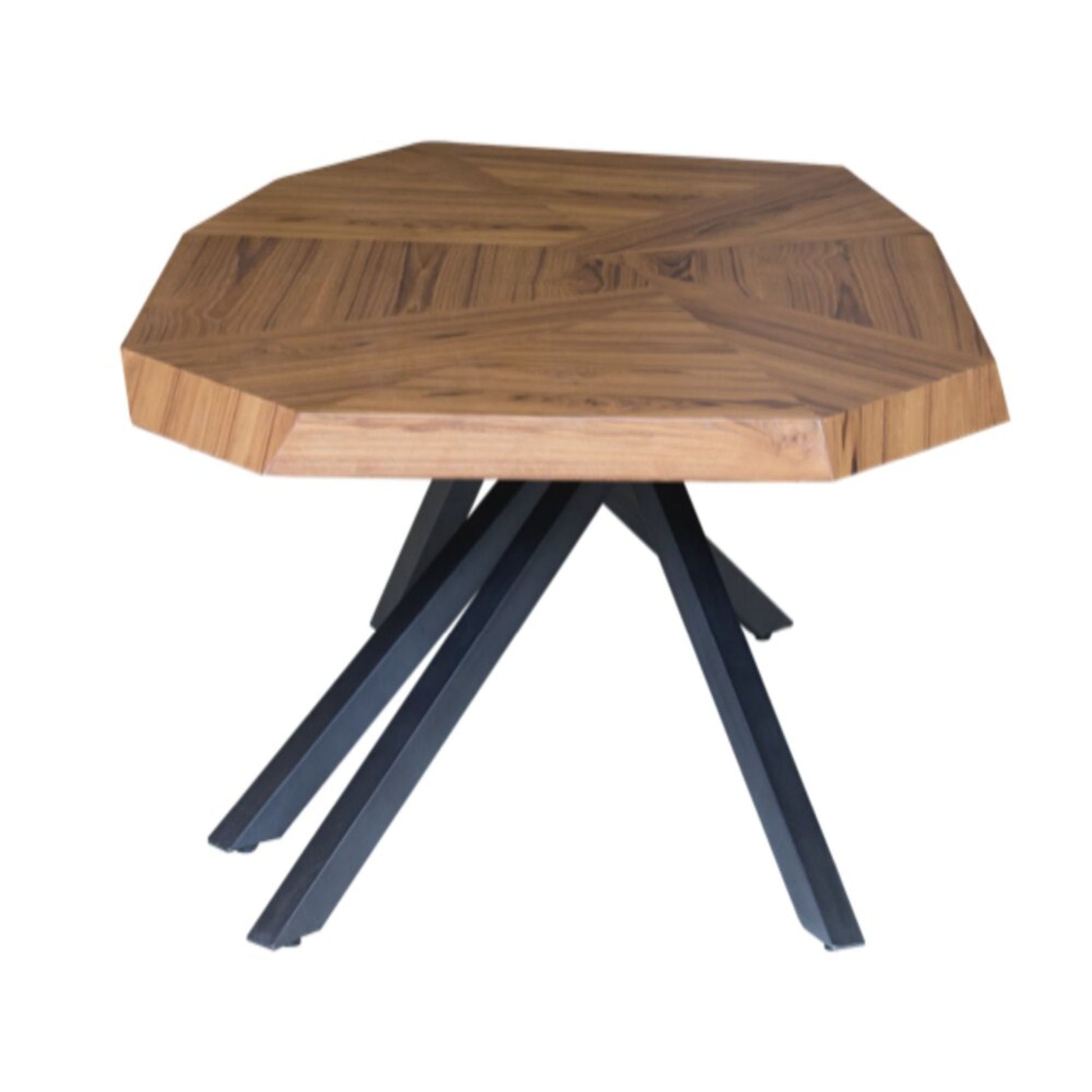 42" Brown And Dark Gray Free form Coffee Table By Homeroots | Coffee Tables | Modishstore