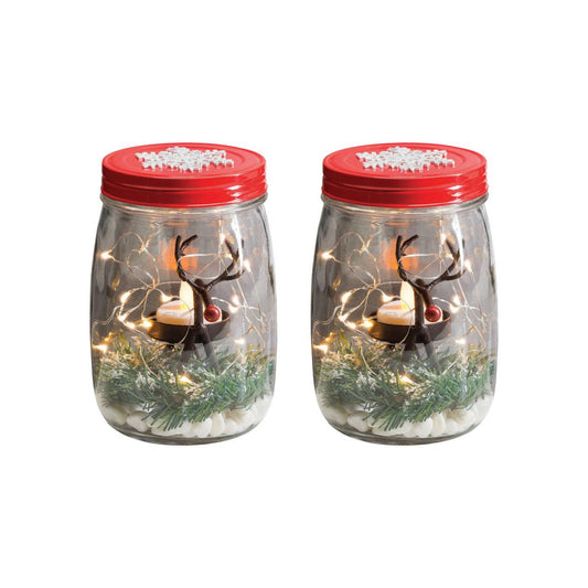 Reindeer Lightscape (Set Of 2)  ELK Lifestyle | Candle Holders | Modishstore | 518720/S2