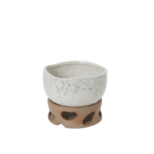 Sandbar Splatter Glaze Bowl/Planter with Clay Base By Accent Decor | Planters, Troughs & Cachepots | Modishstore - 5