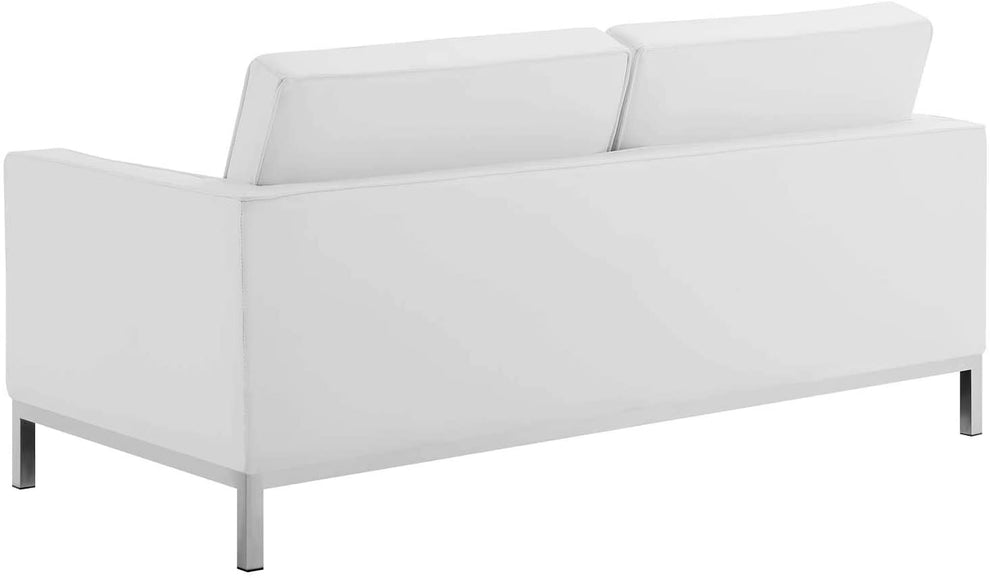 Modway Loft Tufted Upholstered Faux Leather Loveseat - EEI-3388 | Loveseats | Modishstore - 4