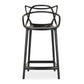 31" Black Bar Chair with Footrest By Homeroots | Bar Stools | Modishstore