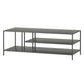 48" Gray Steel Rectangular Coffee Table With Two Shelves By Homeroots | Coffee Tables | Modishstore - 3