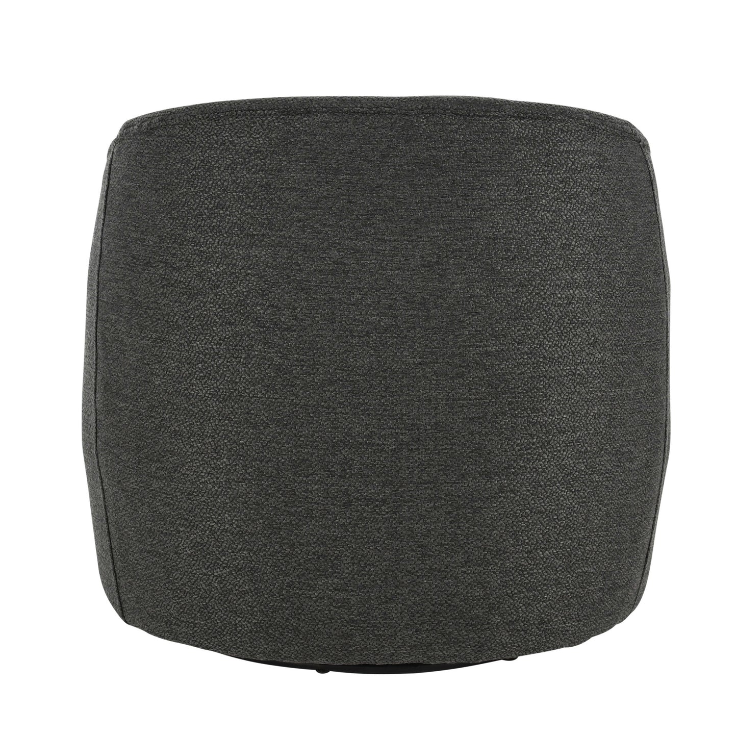 29" Gray Polyester Swivel Side Chair By Homeroots | Armchairs | Modishstore - 4