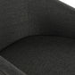 29" Gray Polyester Swivel Side Chair By Homeroots | Armchairs | Modishstore - 7