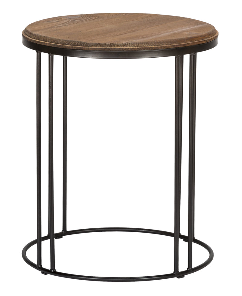 24" Black Solid Wood Round End Table By Homeroots | End Tables | Modishstore
