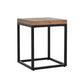 22" Black And Brown Solid Wood End Table By Homeroots | End Tables | Modishstore - 2