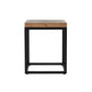 22" Black And Brown Solid Wood End Table By Homeroots | End Tables | Modishstore