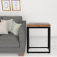 22" Black And Brown Solid Wood End Table By Homeroots | End Tables | Modishstore - 4
