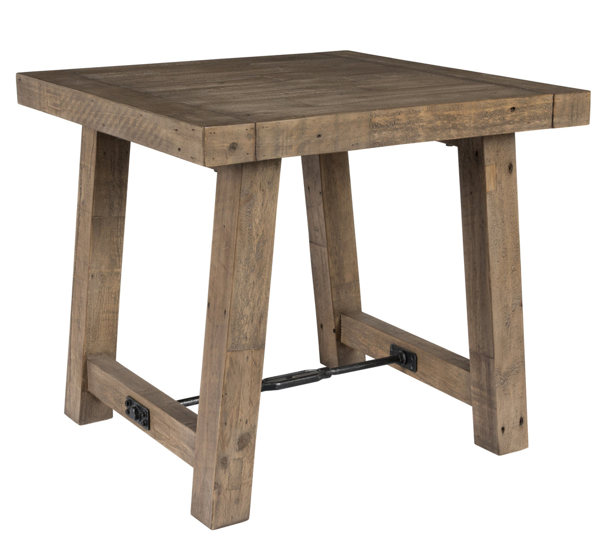 24" Wood Brown Solid Wood End Table By Homeroots | End Tables | Modishstore