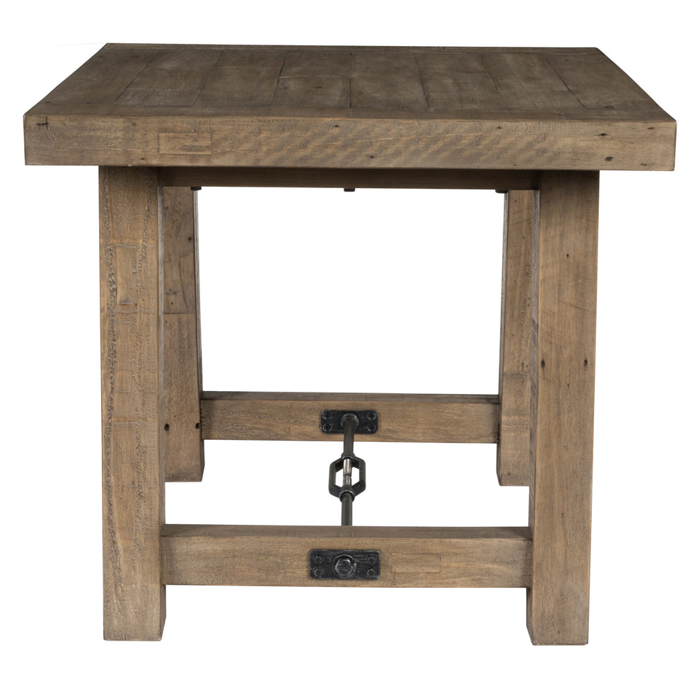24" Wood Brown Solid Wood End Table By Homeroots | End Tables | Modishstore - 2