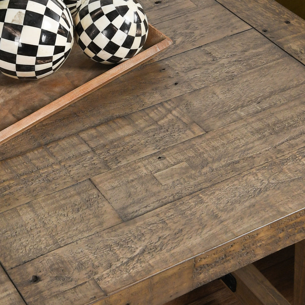24" Wood Brown Solid Wood End Table By Homeroots | End Tables | Modishstore - 5