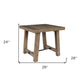 24" Wood Brown Solid Wood End Table By Homeroots | End Tables | Modishstore - 6