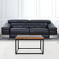 30" Black And Brown Solid Wood Square Distressed Coffee Table By Homeroots | Coffee Tables | Modishstore - 4