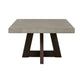 55" Dark Grey And Brown Concrete Rectangular Coffee Table By Homeroots | Coffee Tables | Modishstore - 3