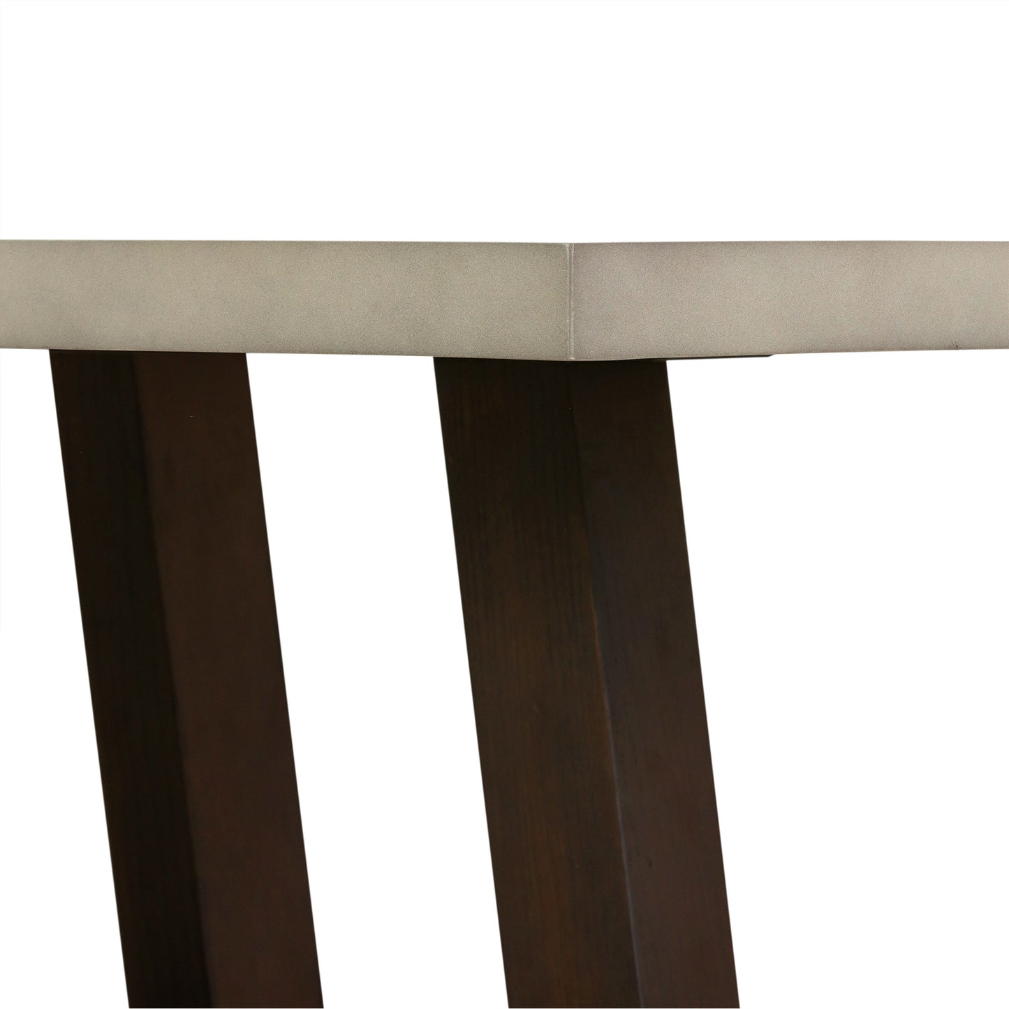 55" Dark Grey And Brown Concrete Rectangular Coffee Table By Homeroots | Coffee Tables | Modishstore - 6
