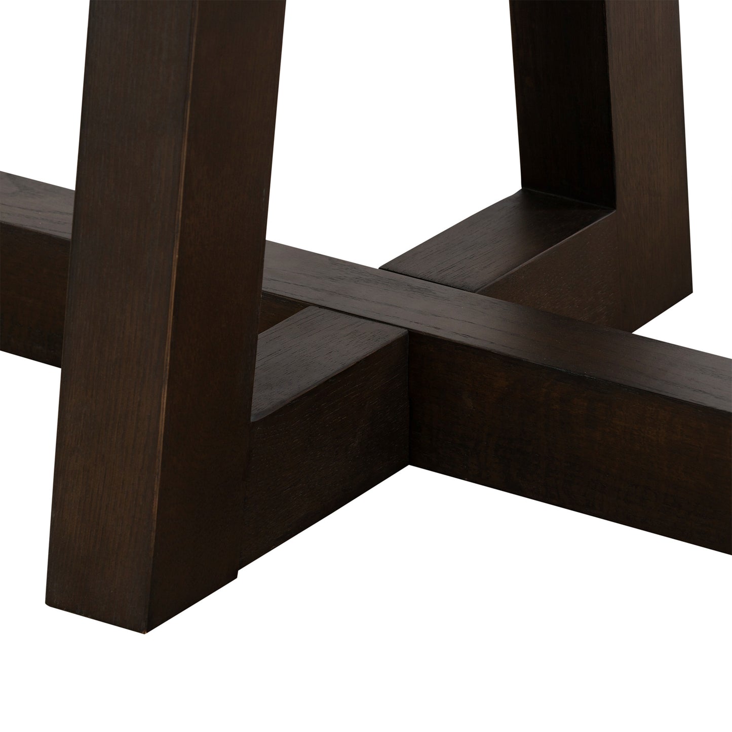 55" Dark Grey And Brown Concrete Rectangular Coffee Table By Homeroots | Coffee Tables | Modishstore - 7