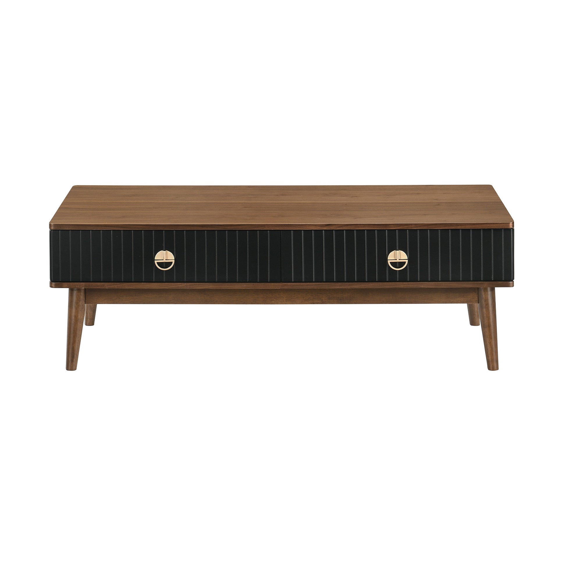 47" Brown Solid Wood Rectangular Coffee Table By Homeroots | Coffee Tables | Modishstore