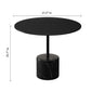 17" Black Steel Round Coffee Table By Homeroots | Coffee Tables | Modishstore - 6