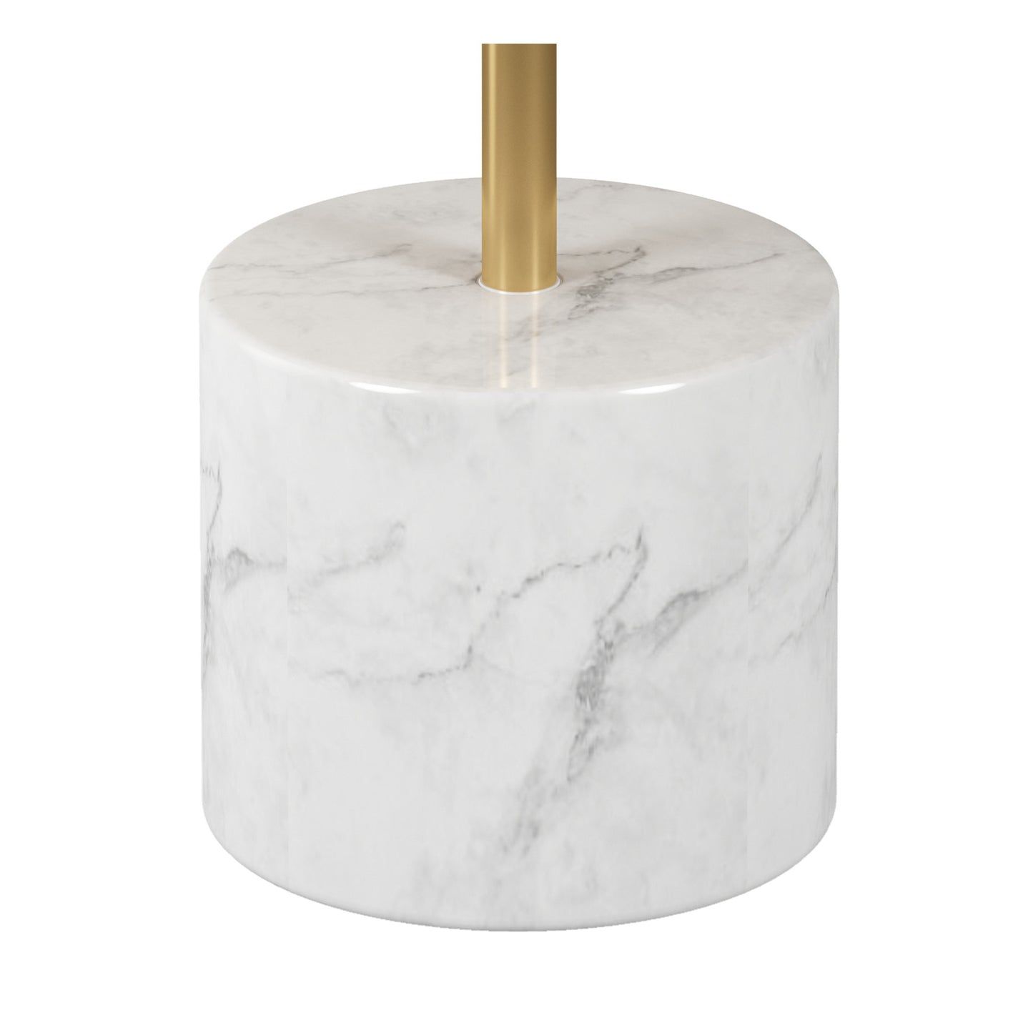 17" White And Gold Steel Round Coffee Table By Homeroots | Coffee Tables | Modishstore - 4