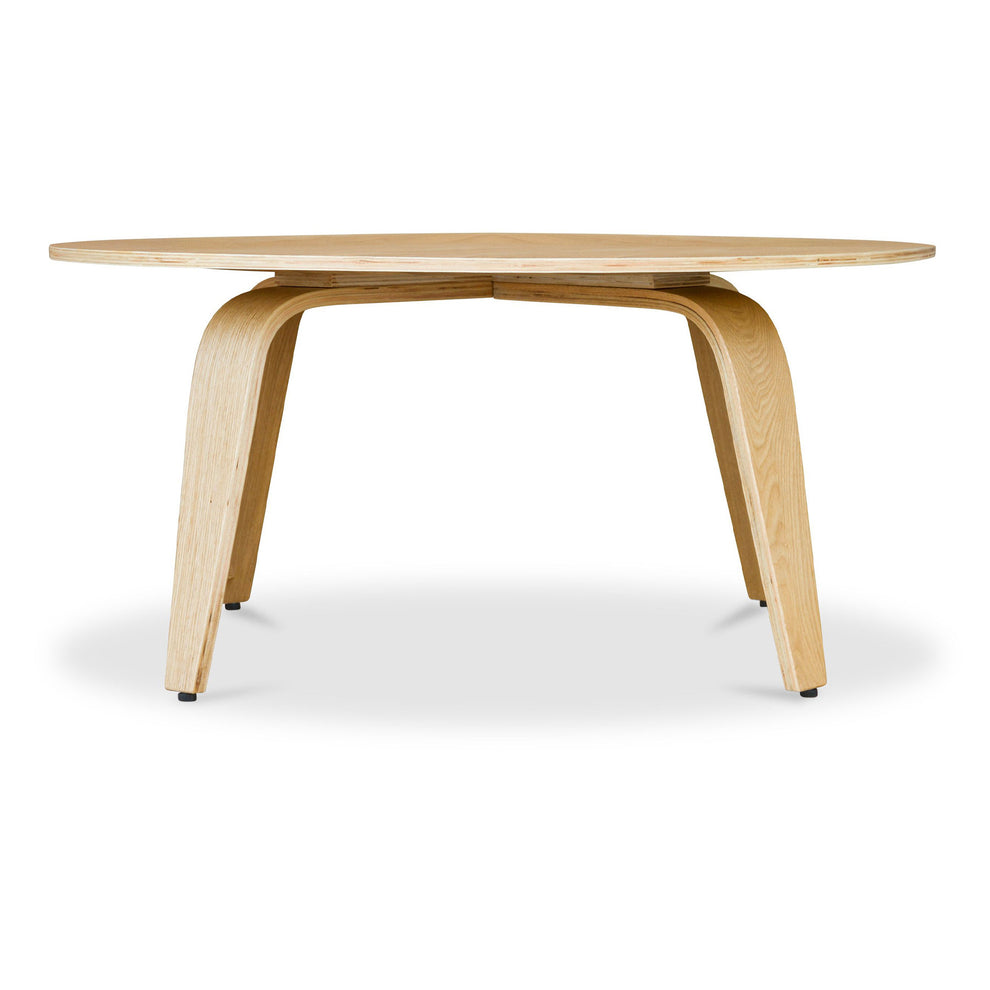 34" Natural Round Coffee Table By Homeroots | Coffee Tables | Modishstore - 2