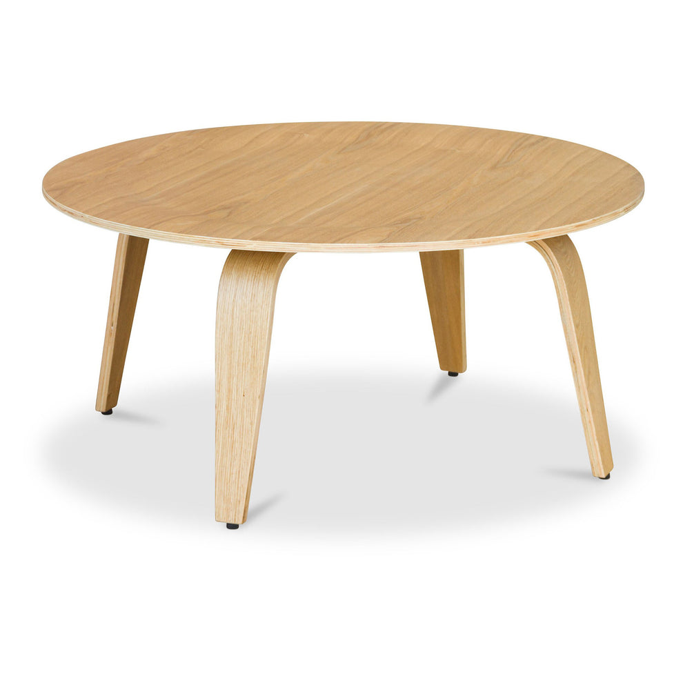 34" Natural Round Coffee Table By Homeroots | Coffee Tables | Modishstore - 3