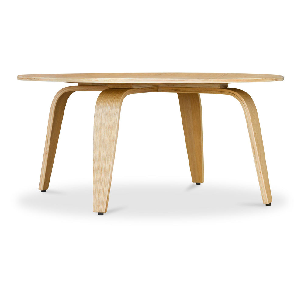 34" Natural Round Coffee Table By Homeroots | Coffee Tables | Modishstore - 4
