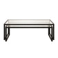 Set Of Two 46" Black Glass Rectangular Nested Coffee Tables By Homeroots | Coffee Tables | Modishstore - 2