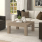34" Gray Manufactured Wood Square Coffee Table By Homeroots | Coffee Tables | Modishstore - 6